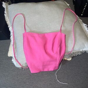PINK crossover crop top